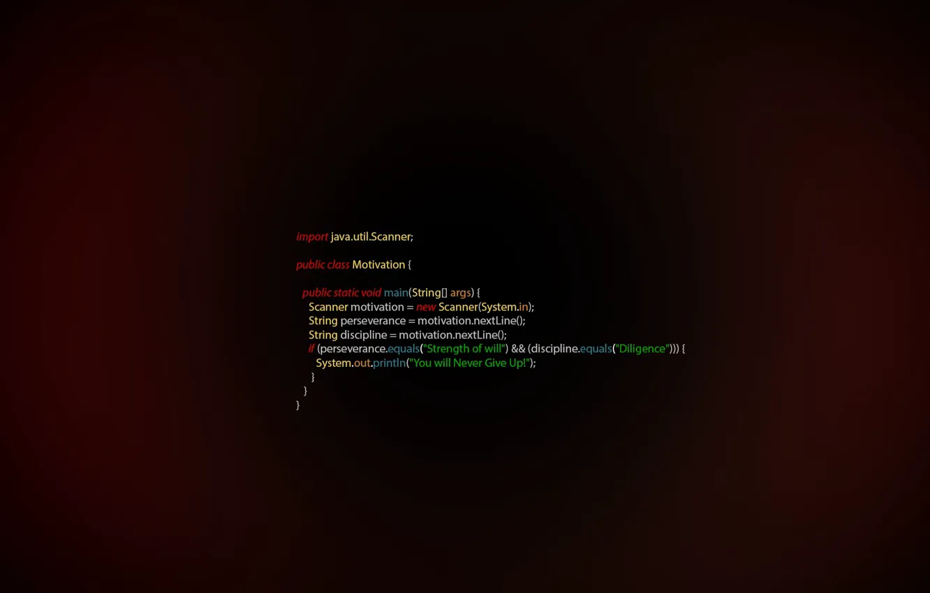 Photo wallpaper red, text, black, dark, gradient, code, dark, line