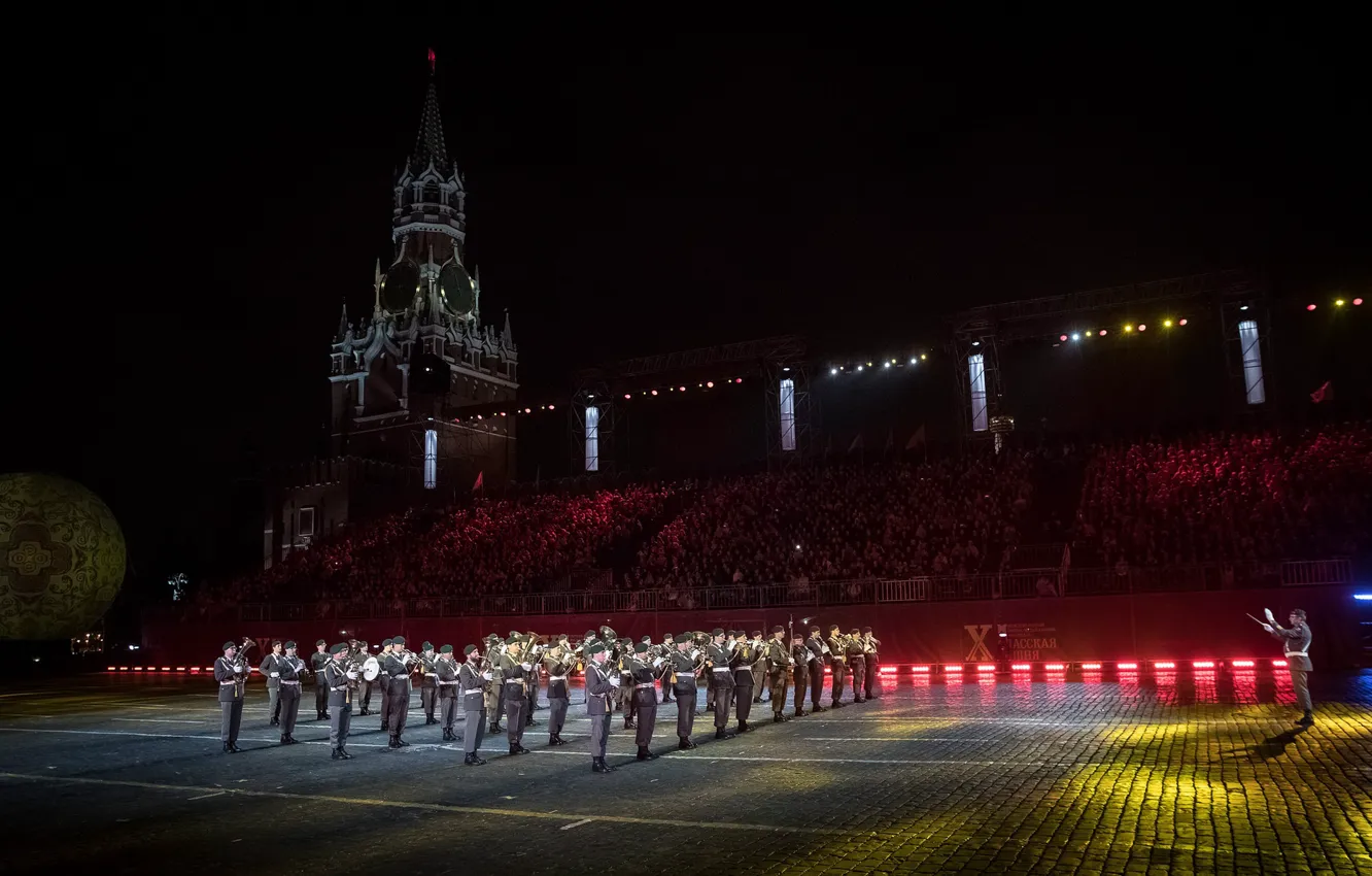 Photo wallpaper music, holiday, the evening, area, the Kremlin, festival