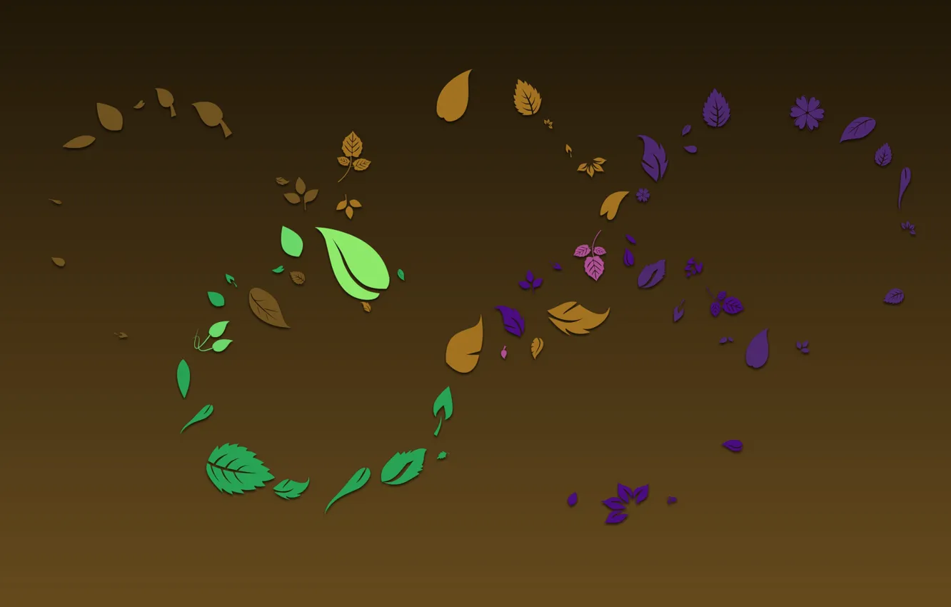 Photo wallpaper background, pattern, texture, leaves