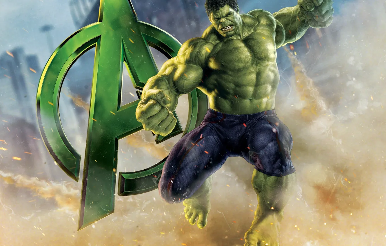 Photo wallpaper green, Hulk, Hulk, the Avengers, avengers
