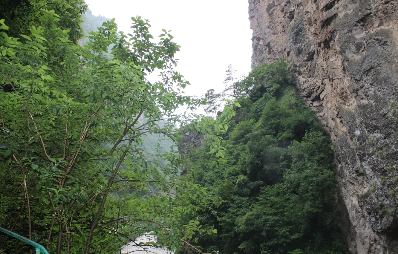 Photo wallpaper mountains, gorge, Chegem