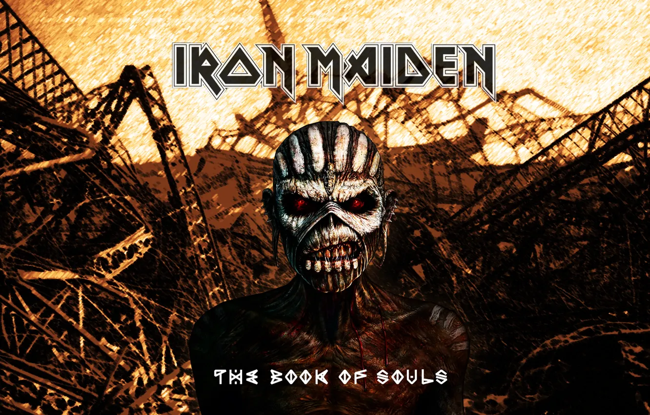 Photo wallpaper skull, skeleton, dump, Heavy Metal, Iron Maiden, Book Of Souls