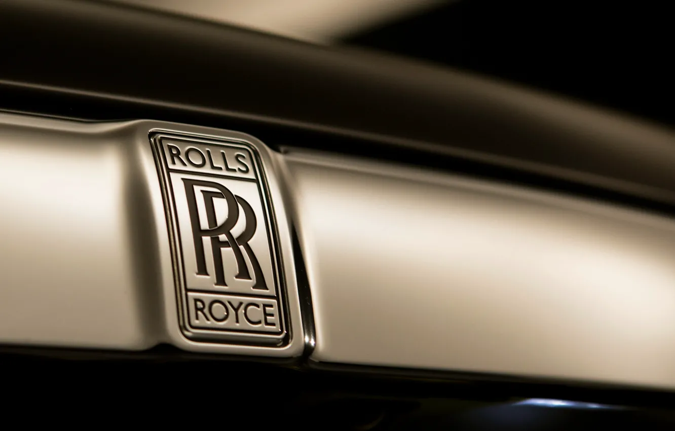 Photo wallpaper Rolls-Royce, emblem, logo, Dawn, 2018