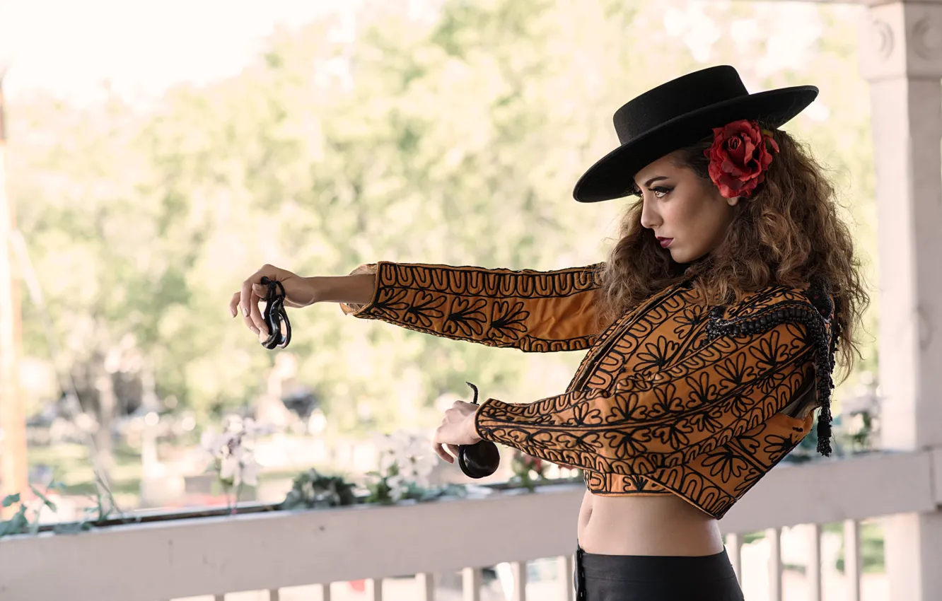 Photo wallpaper girl, style, Dominique