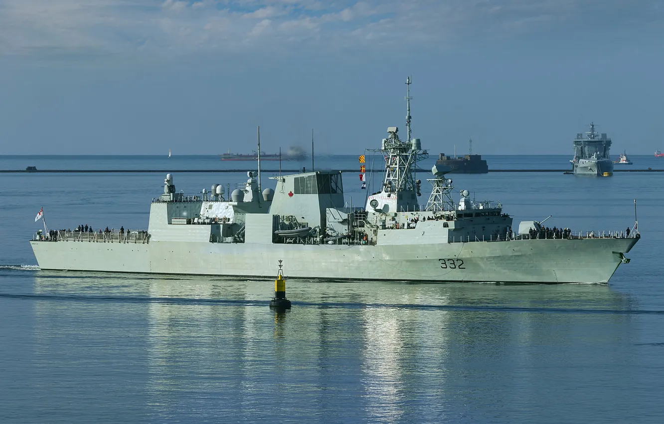 Photo wallpaper frigate, Royal Canadian Navy, HMCS City Of Quebec