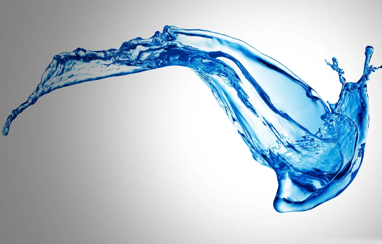 Photo wallpaper wave, water, squirt, style, creative, minimalism, jellyfish, form