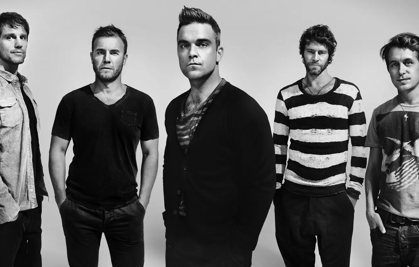 Photo wallpaper Mark Owen, Howard Donald, Jason Orange, Robbie Williams, Gary Barlow, pop-rock band, TakeThat