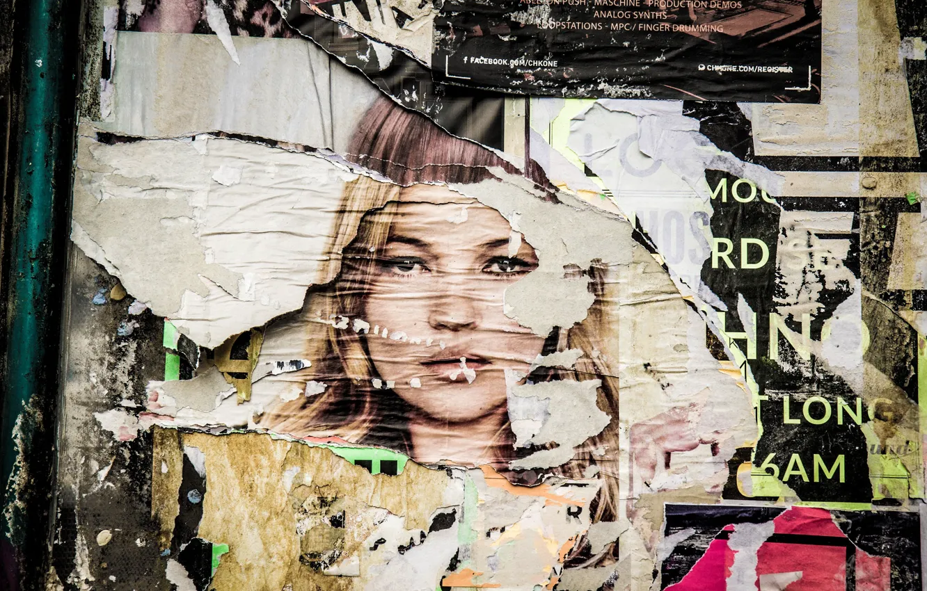 Photo wallpaper background, wall, street