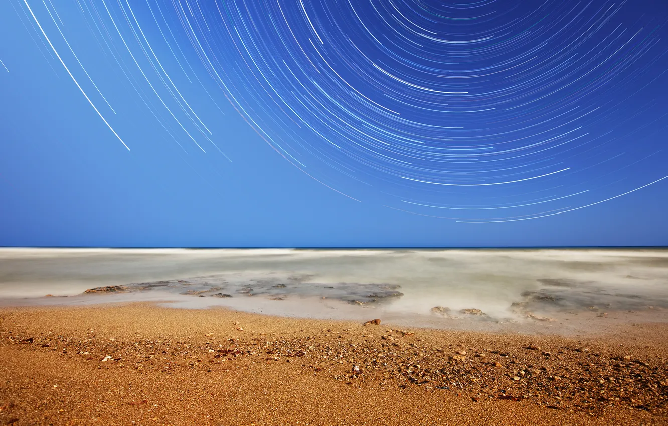 Photo wallpaper beach, stars, the ocean, Argentina, Miramar