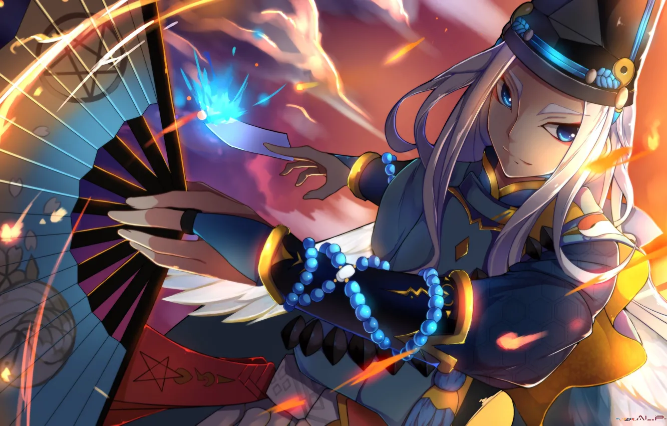 Photo wallpaper look, the game, anime, fan, art, guy, Onmyouji, Abe no Seimei