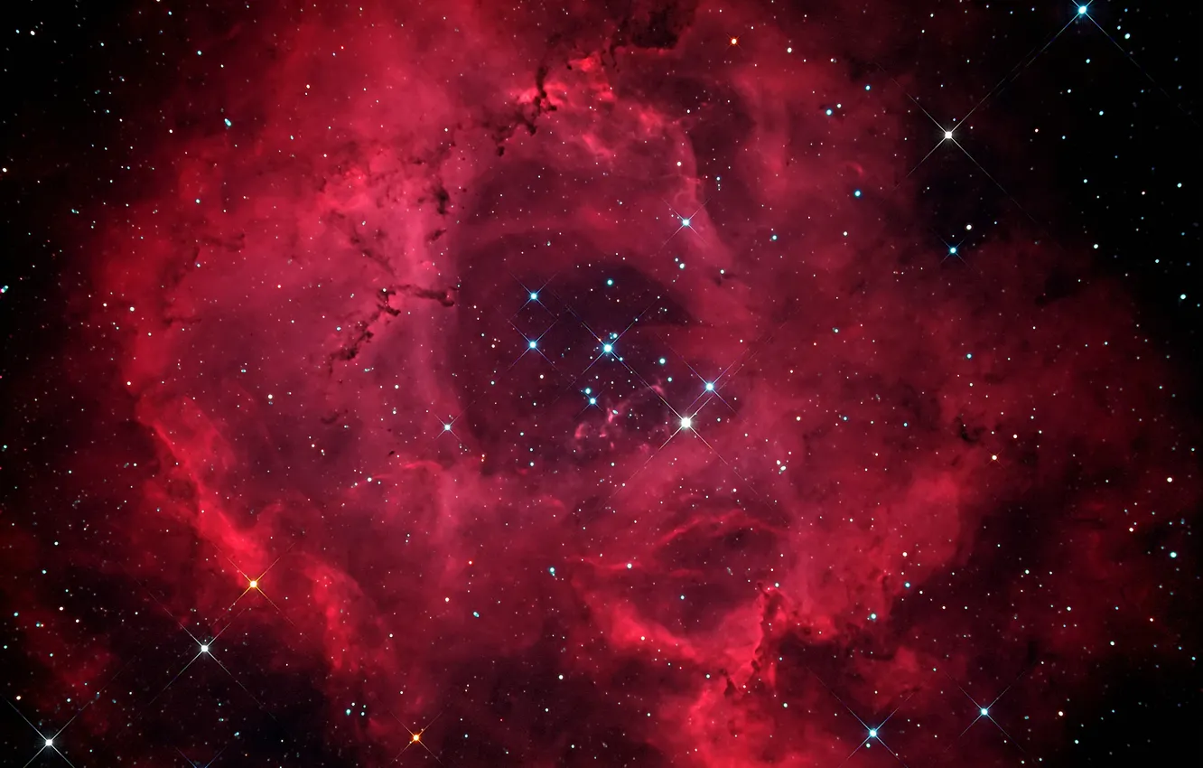 Photo wallpaper stars, nebula, Outlet, NGC 2244, NGC 2237
