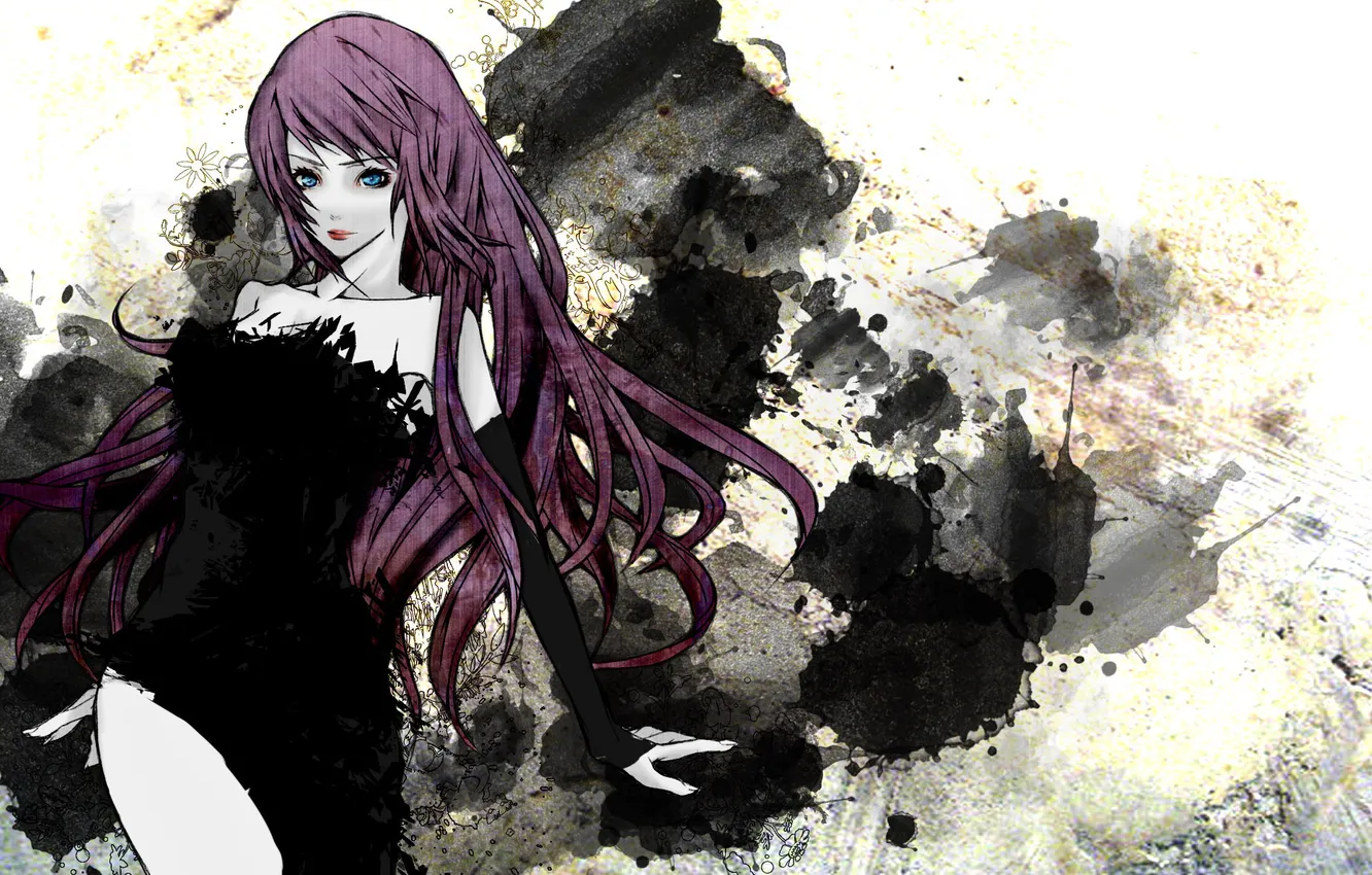 Photo wallpaper look, Vocaloid, pink hair