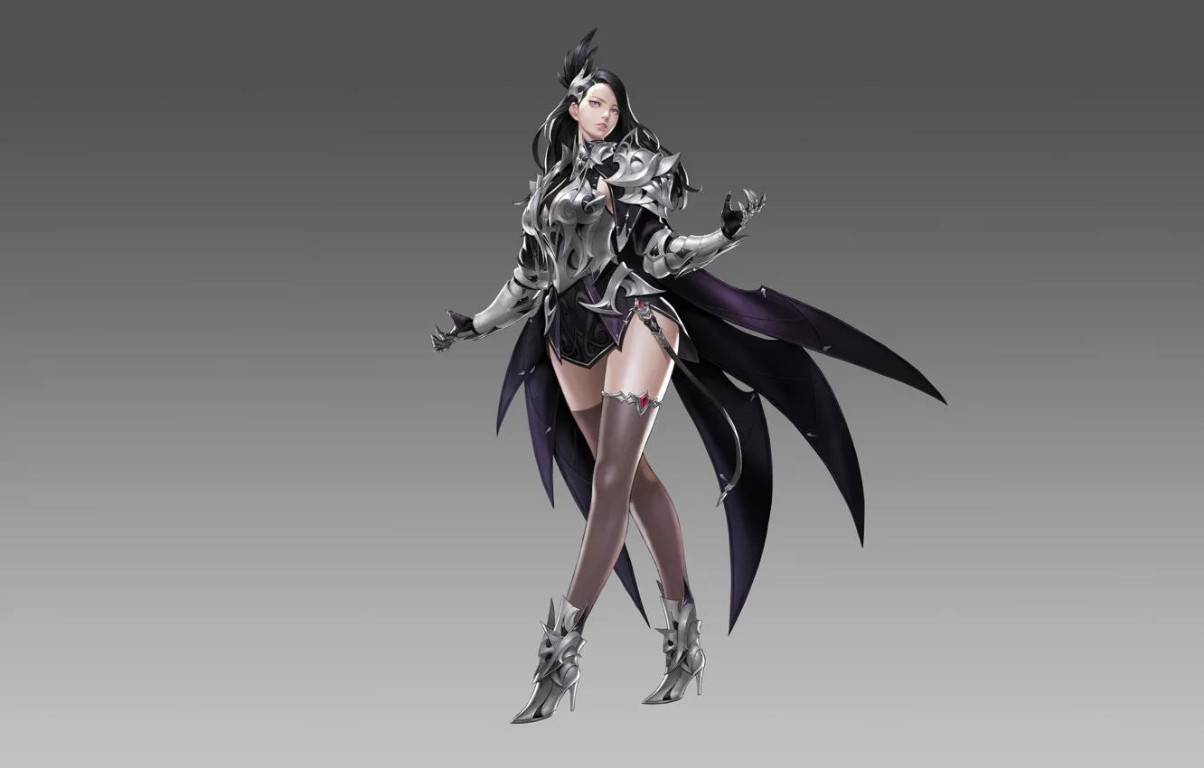 Photo wallpaper girl, fantasy, style, art, beautiful, background, figure, wizard