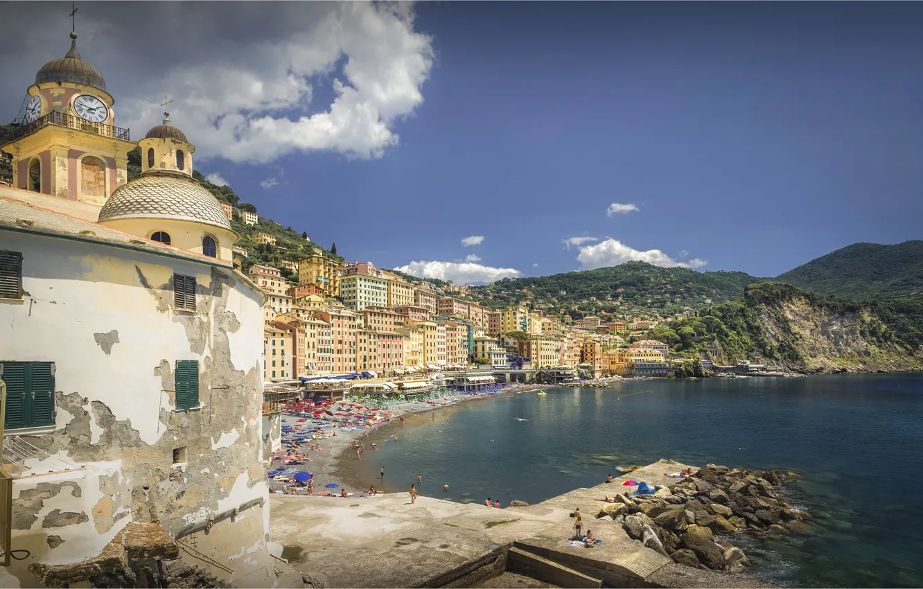 Photo wallpaper Italy, Liguria, Liguria, Camogli