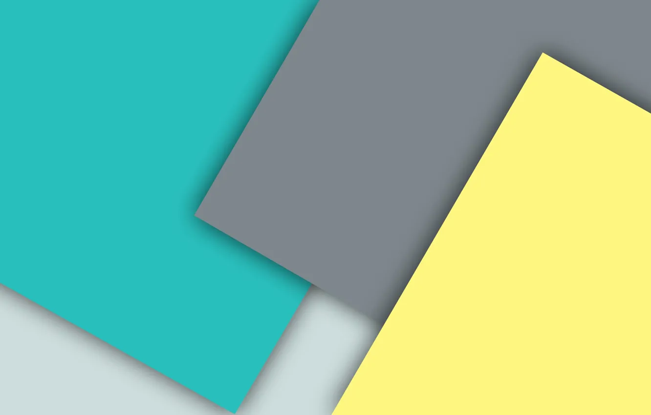 Photo wallpaper yellow, grey, blue, geometry, material
