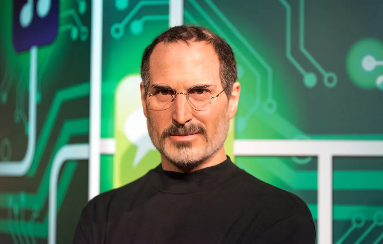 Photo wallpaper apple, men, look, steve jobs