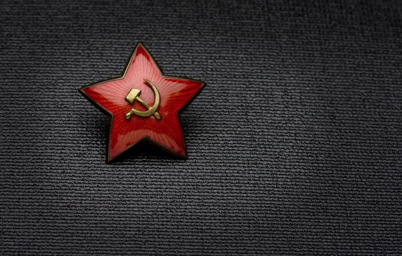 Photo wallpaper sign, Star, fabric, symbol, the hammer and sickle