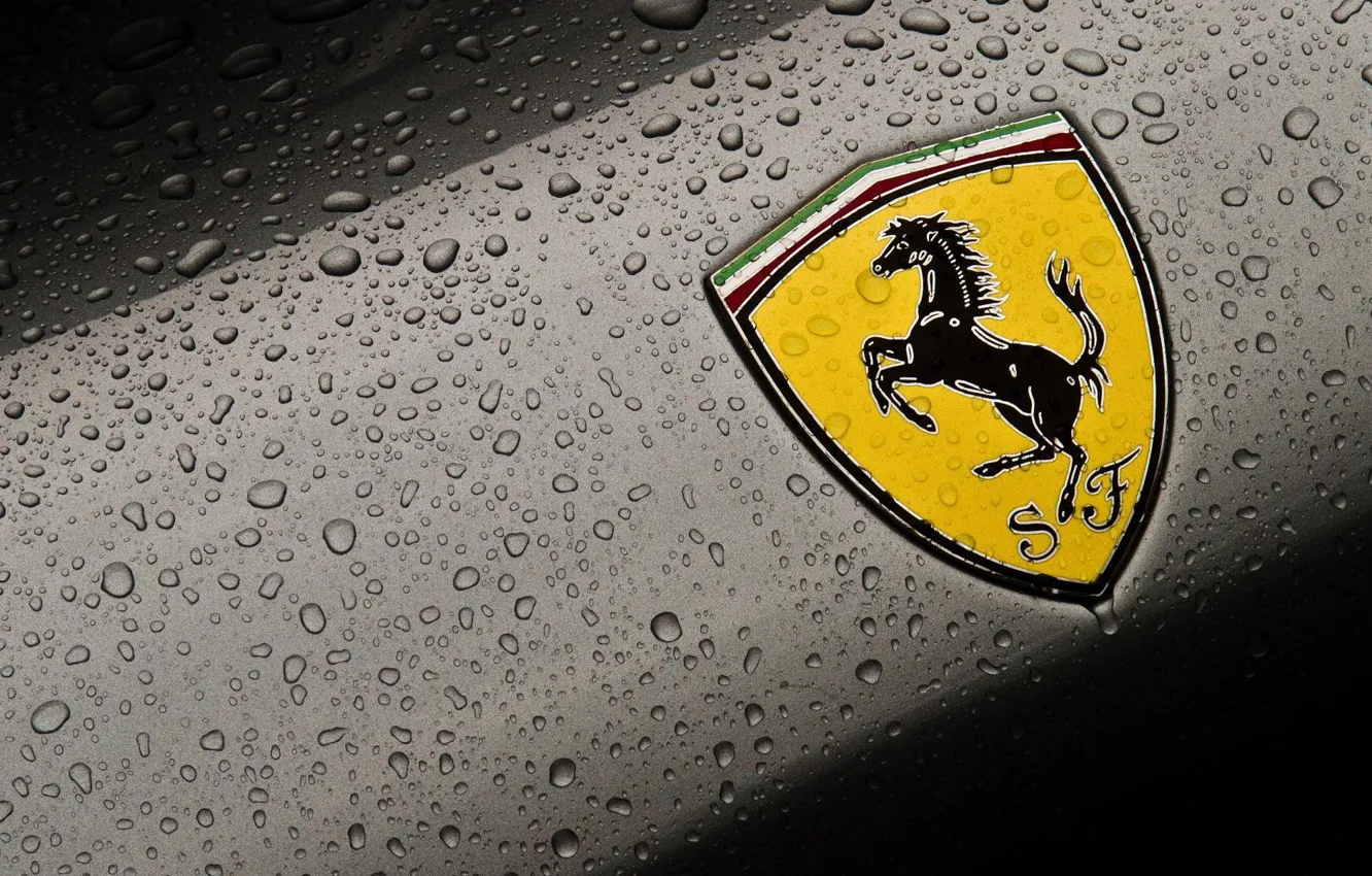 Photo wallpaper Ferrari, Logo, Ferrari, Label