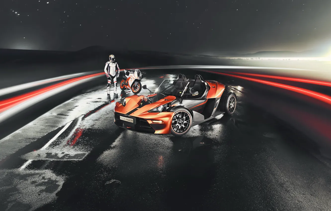 Photo wallpaper KTM, superbike, KTM X-Bow, RC8 R