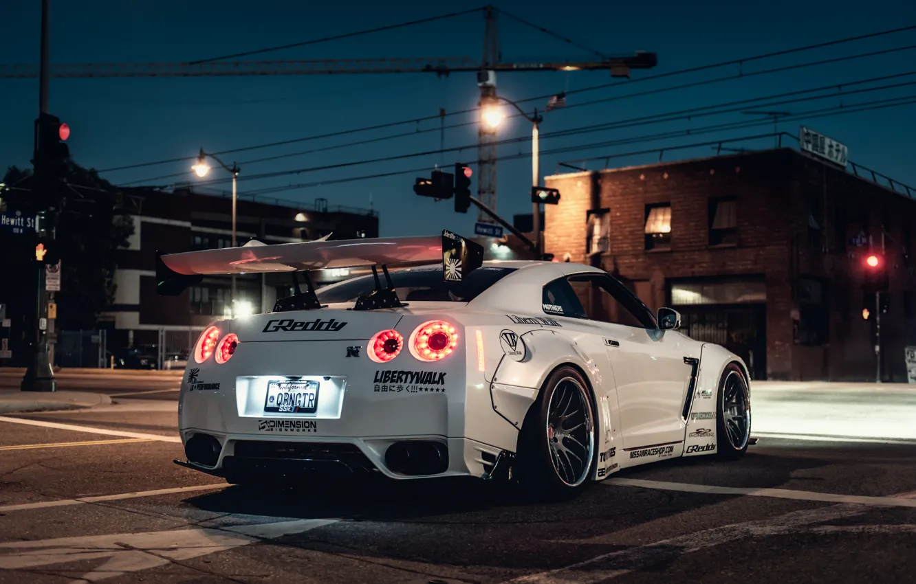 Photo wallpaper car, Nissan, tuning, rechange, nissan gt-r, hq Wallpapers, liberty walk