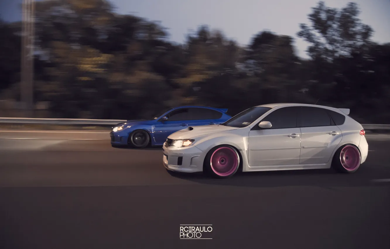 Photo wallpaper Subaru, Impreza, WRX, Japan, STI, tuning, speed, Turbo