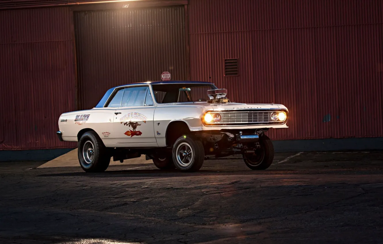 Photo wallpaper Chevrolet, Hot Rod, Chevelle, Race car, Gasser