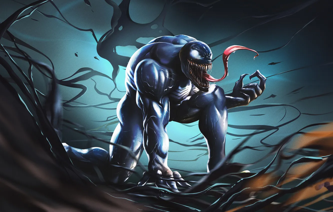 Photo wallpaper monster, Venom, Menace