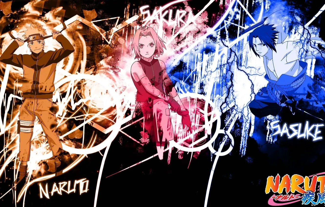 Photo wallpaper Naruto, Sasuke Uchiha, Sakura Haruno, Uzumaki Naruto, Taruto