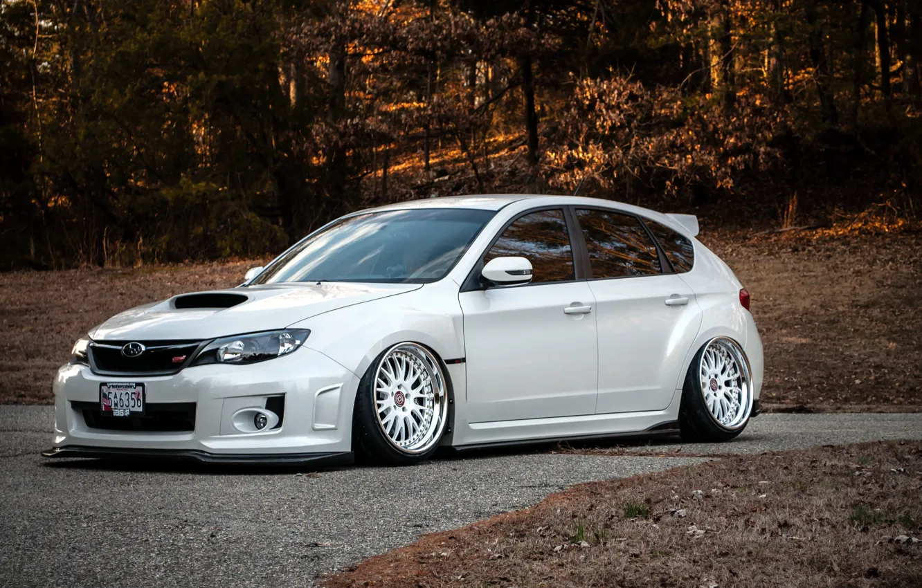 Photo wallpaper white, subaru, impreza, Subaru, Impreza