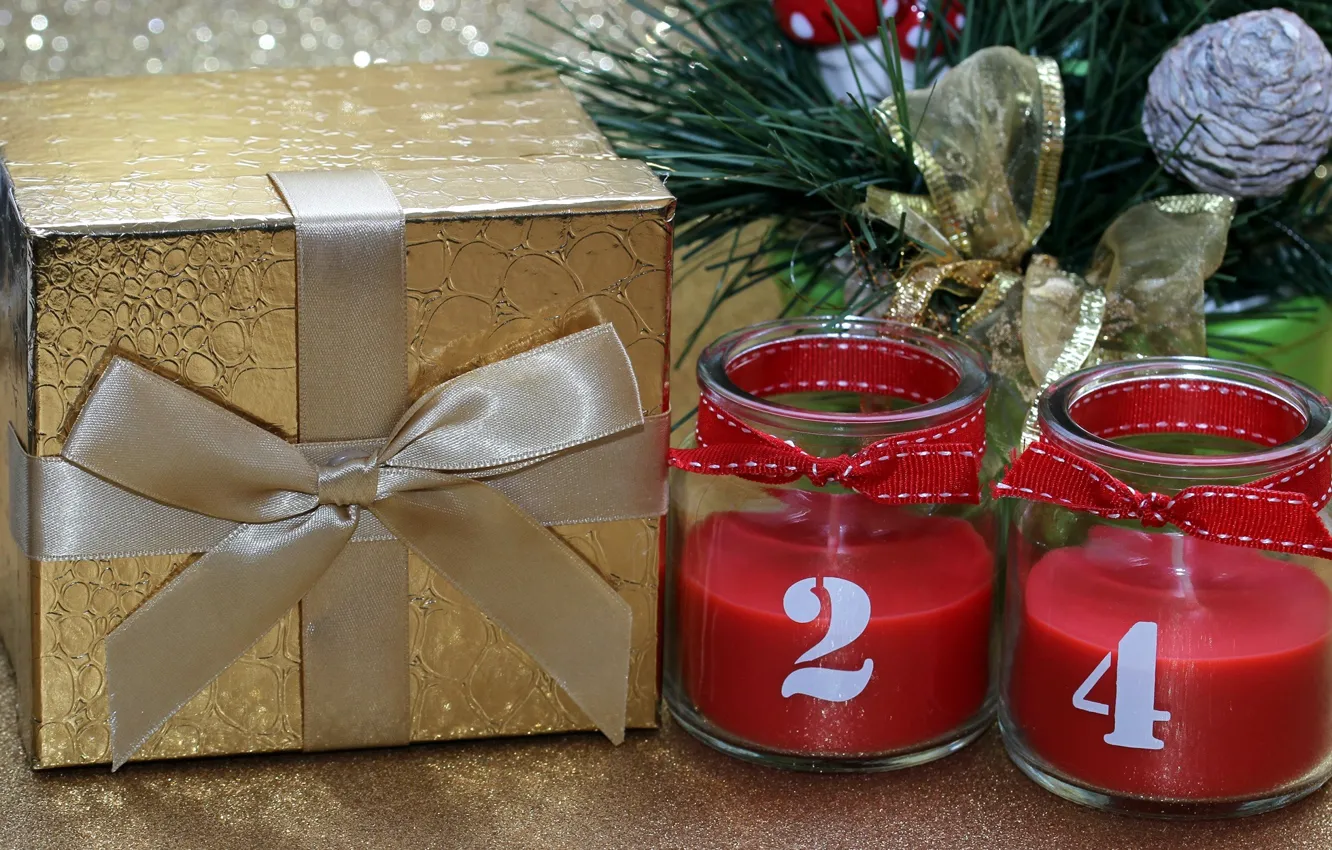 Photo wallpaper box, new year, the number