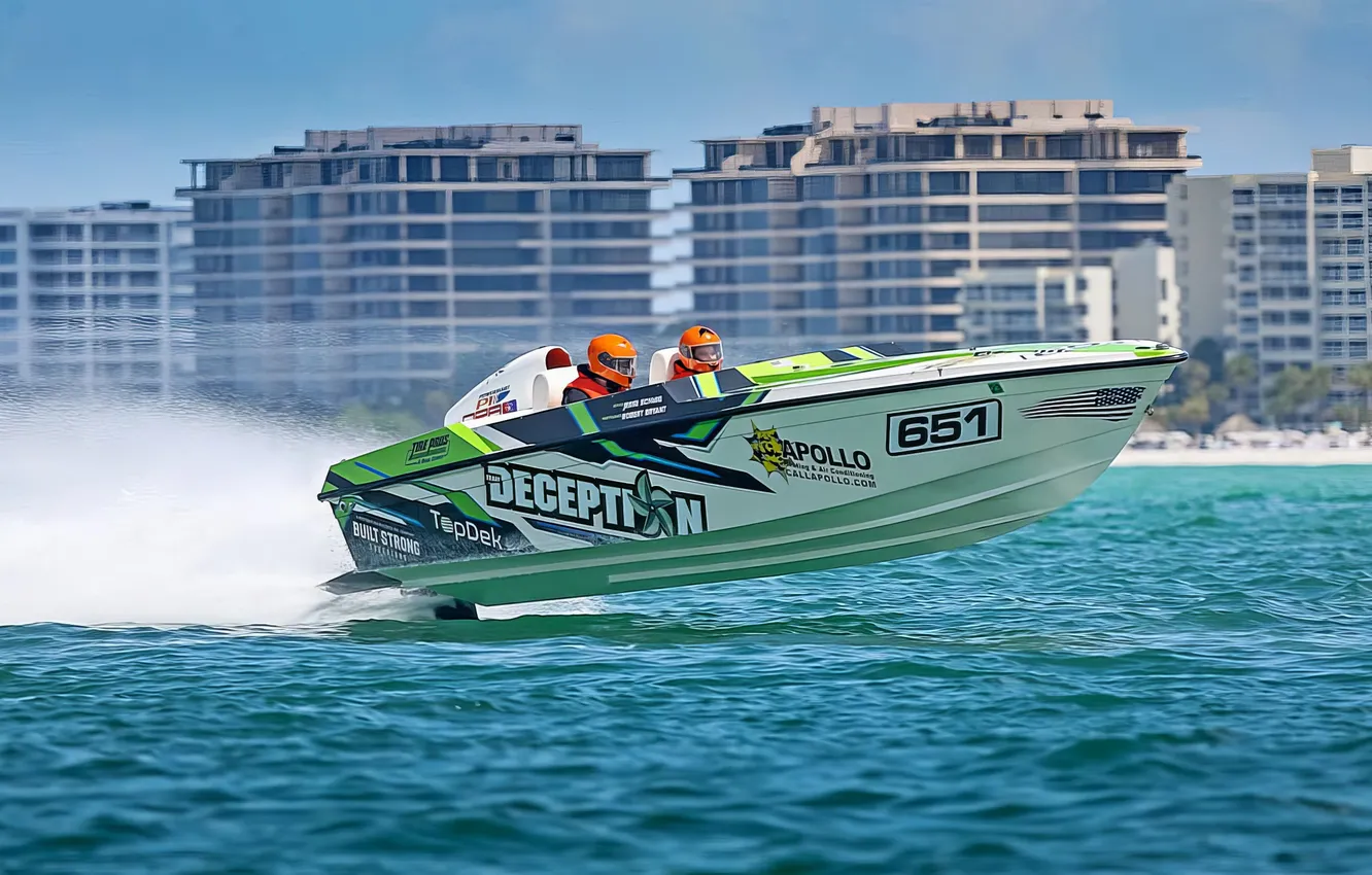 Photo wallpaper race, boat, speed