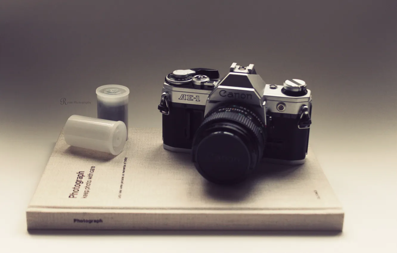 Photo wallpaper the film, book, Canon, AE-1