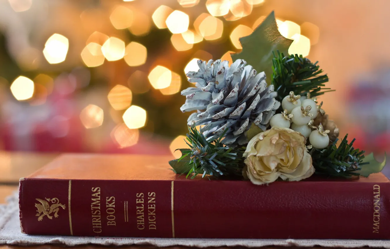 Photo wallpaper holiday, toy, book