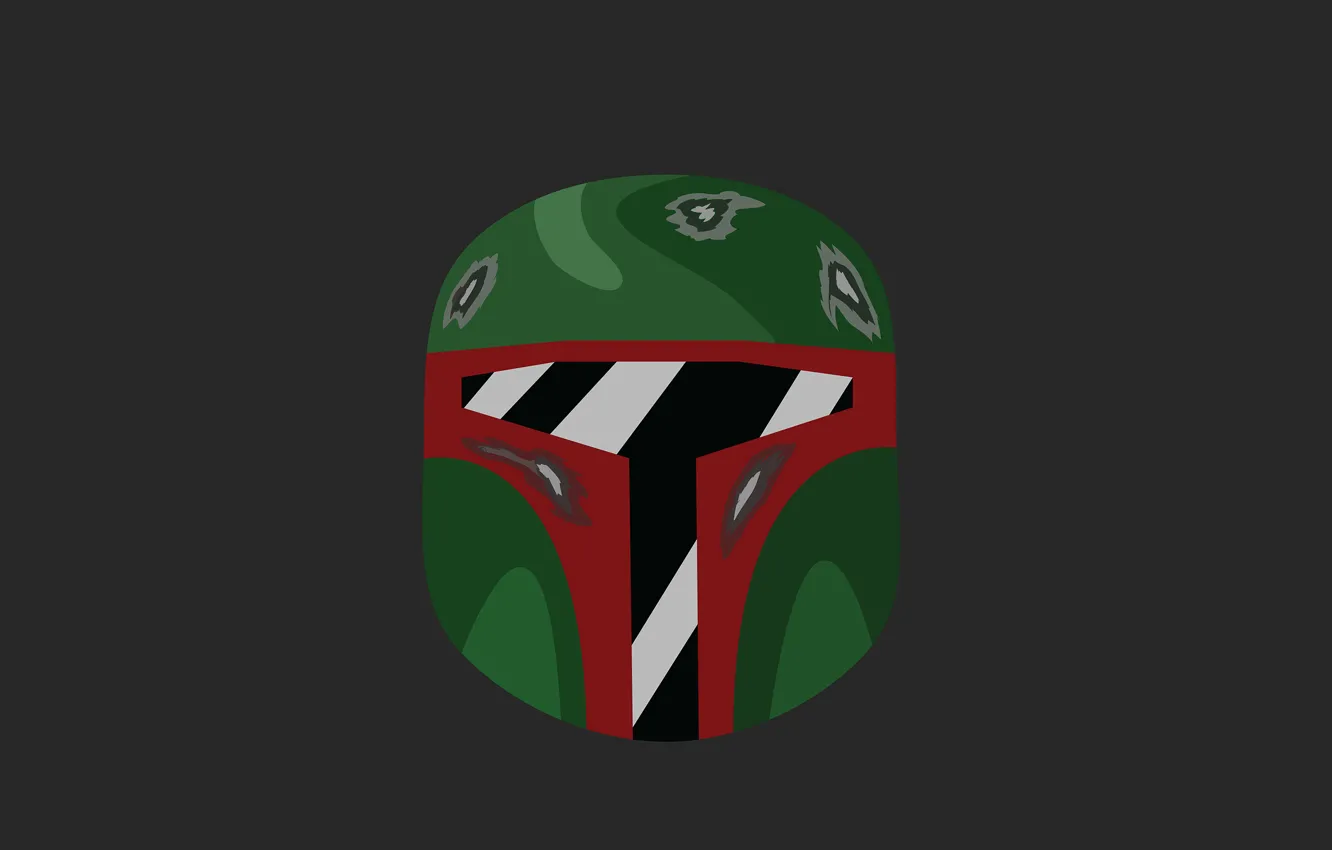 Photo wallpaper minimalism, Star wars, Boba Fett, Boba Fett