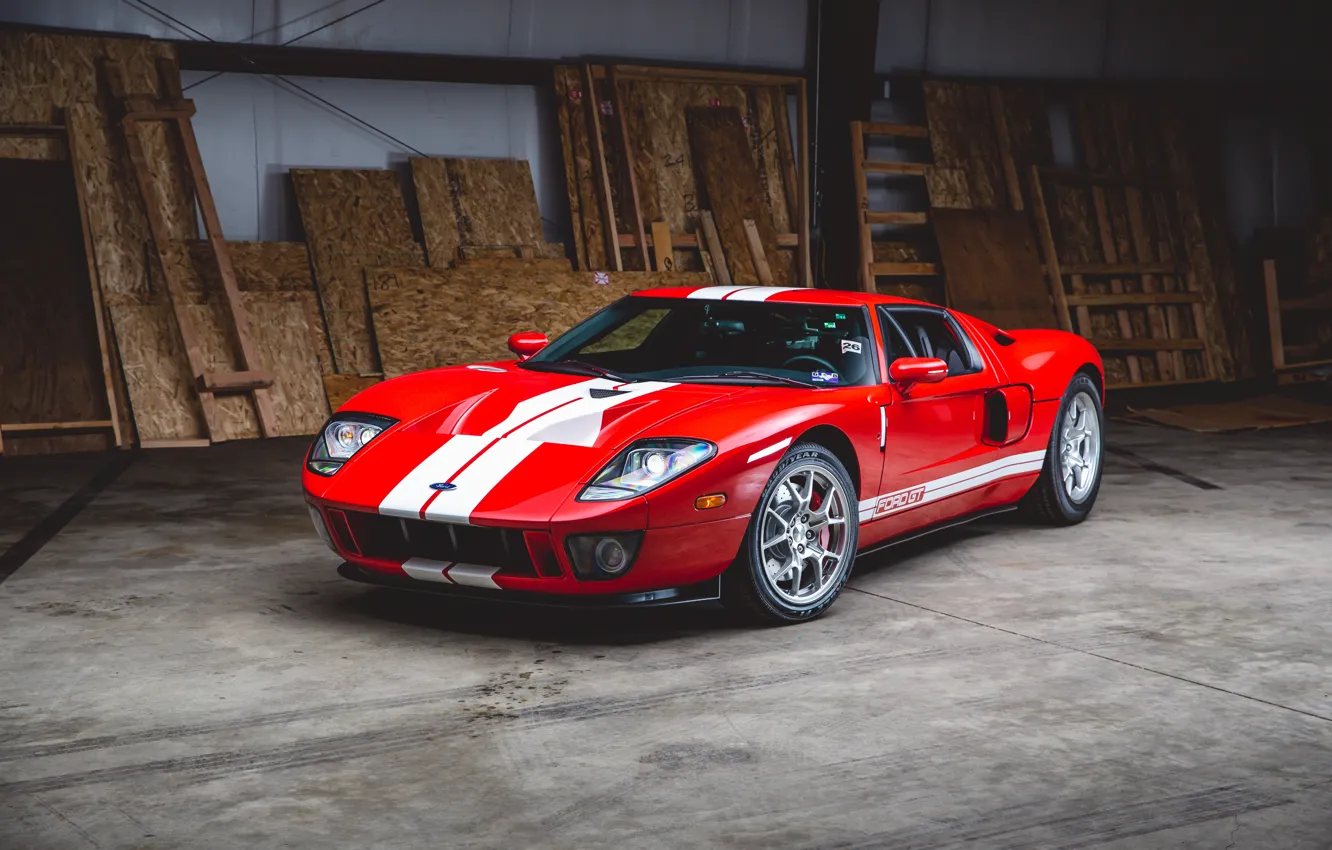 Photo wallpaper Ford, 2006, Ford GT, supercar, GT