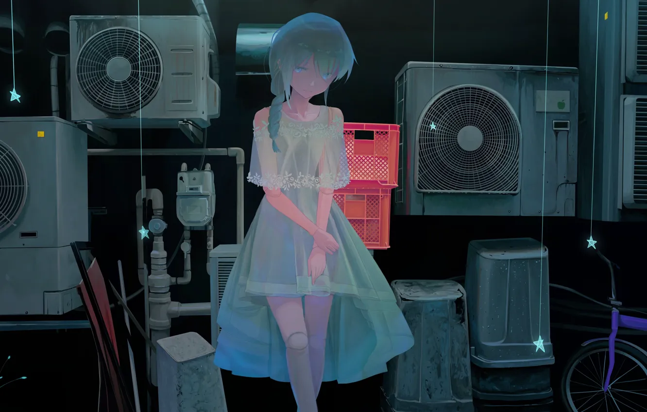 Photo wallpaper sadness, doll, girl, banishment