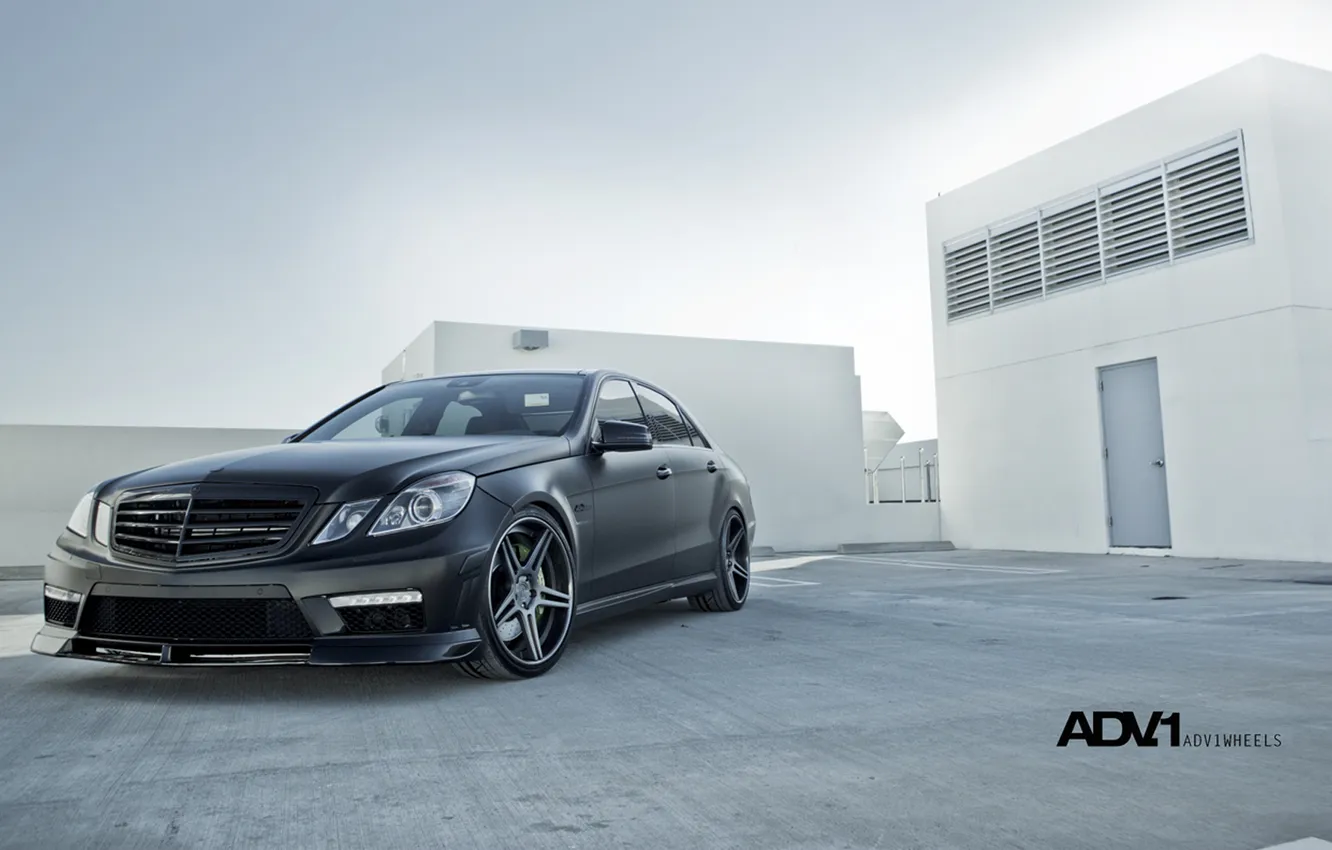 Photo wallpaper tuning, day, Parking, Mercedes, Mersedes