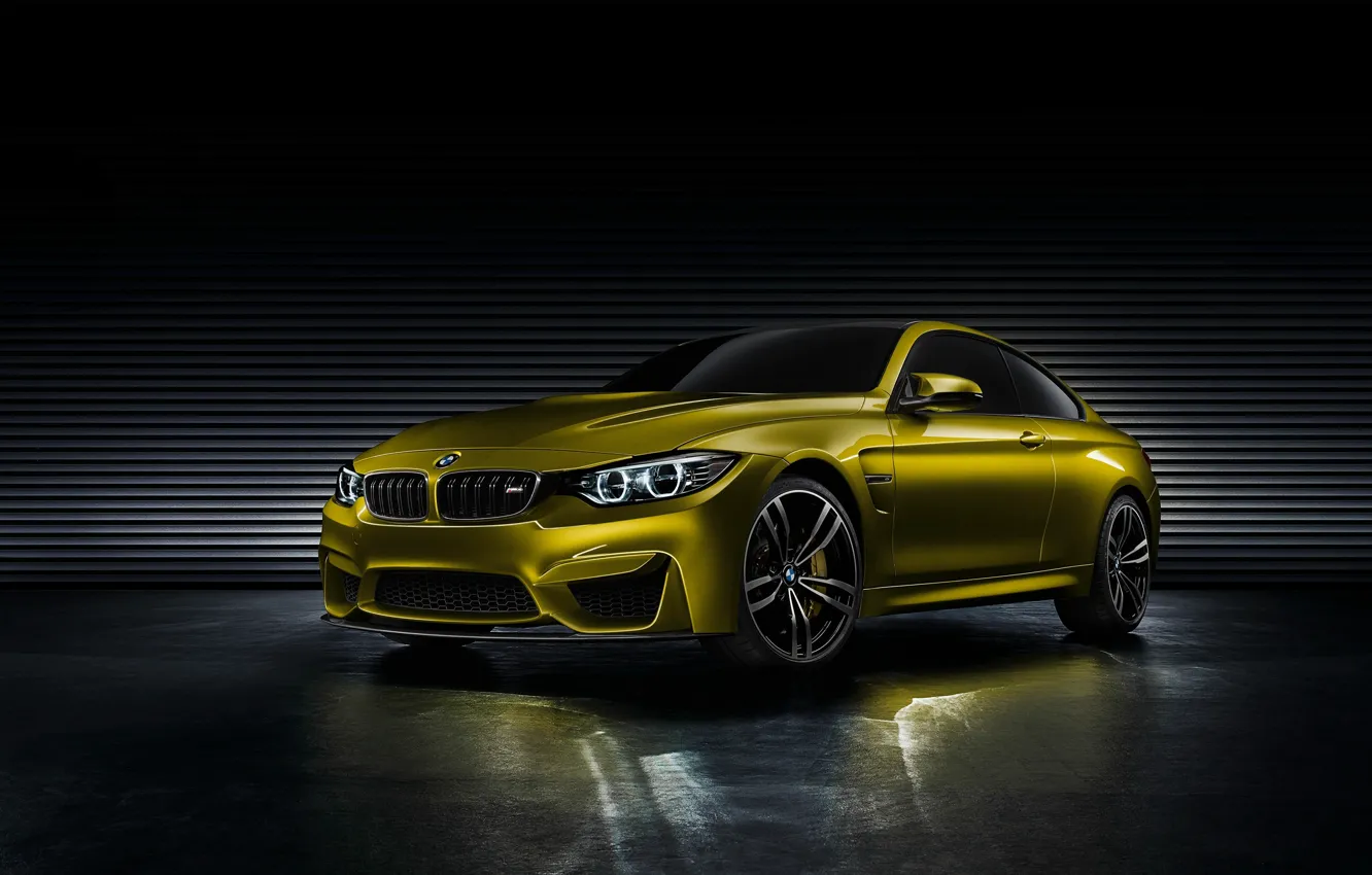 Photo wallpaper Concept, BMW, BMW, Coupe, Golden