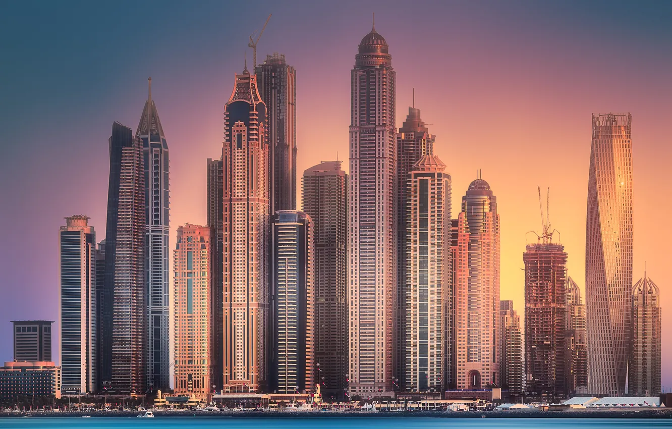 Photo wallpaper industrial, dubai, east, holiday, futuristic, marina, landmark, khalifa