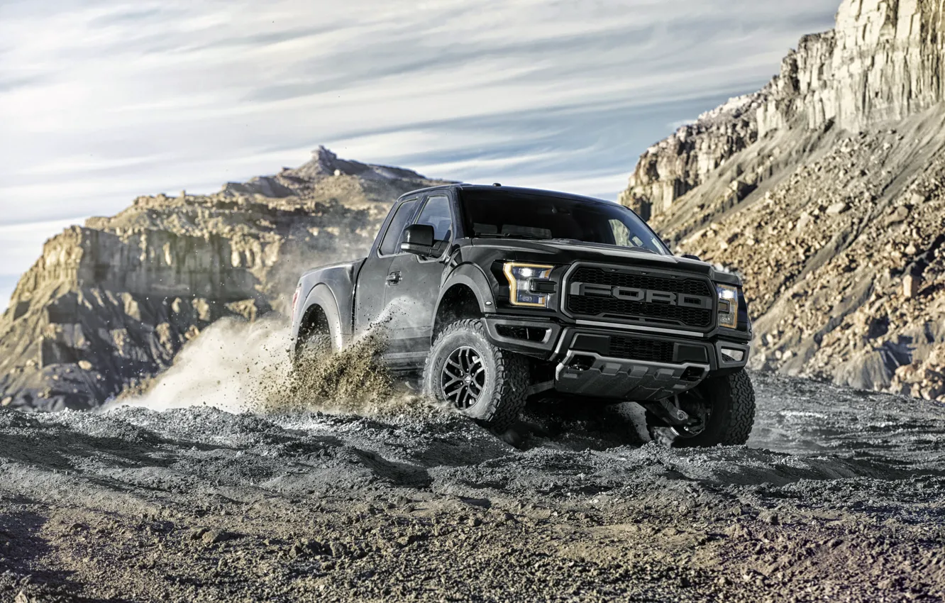 Photo wallpaper Ford, Ford, Raptor, pickup, Raptor, F-150