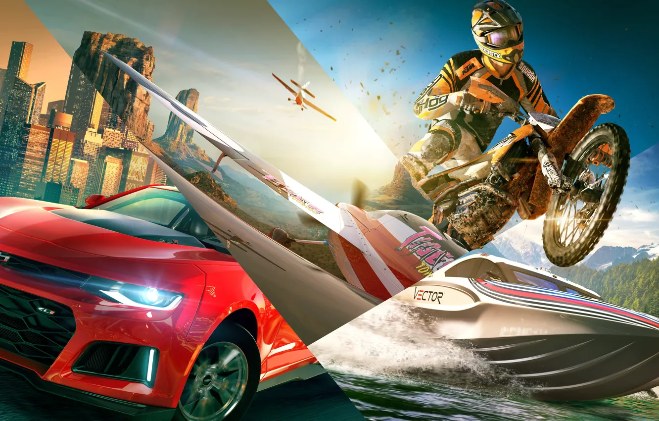 Photo wallpaper Car, Ubisoft, Game, The Crew 2