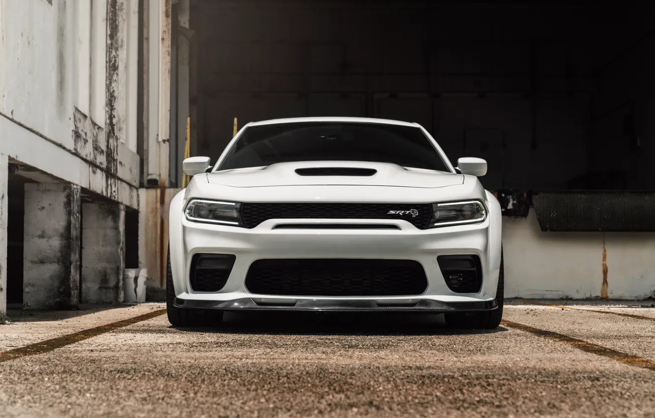 Wallpaper Dodge, SRT8, Charger, White, Sedan, Face, HellCat for mobile ...