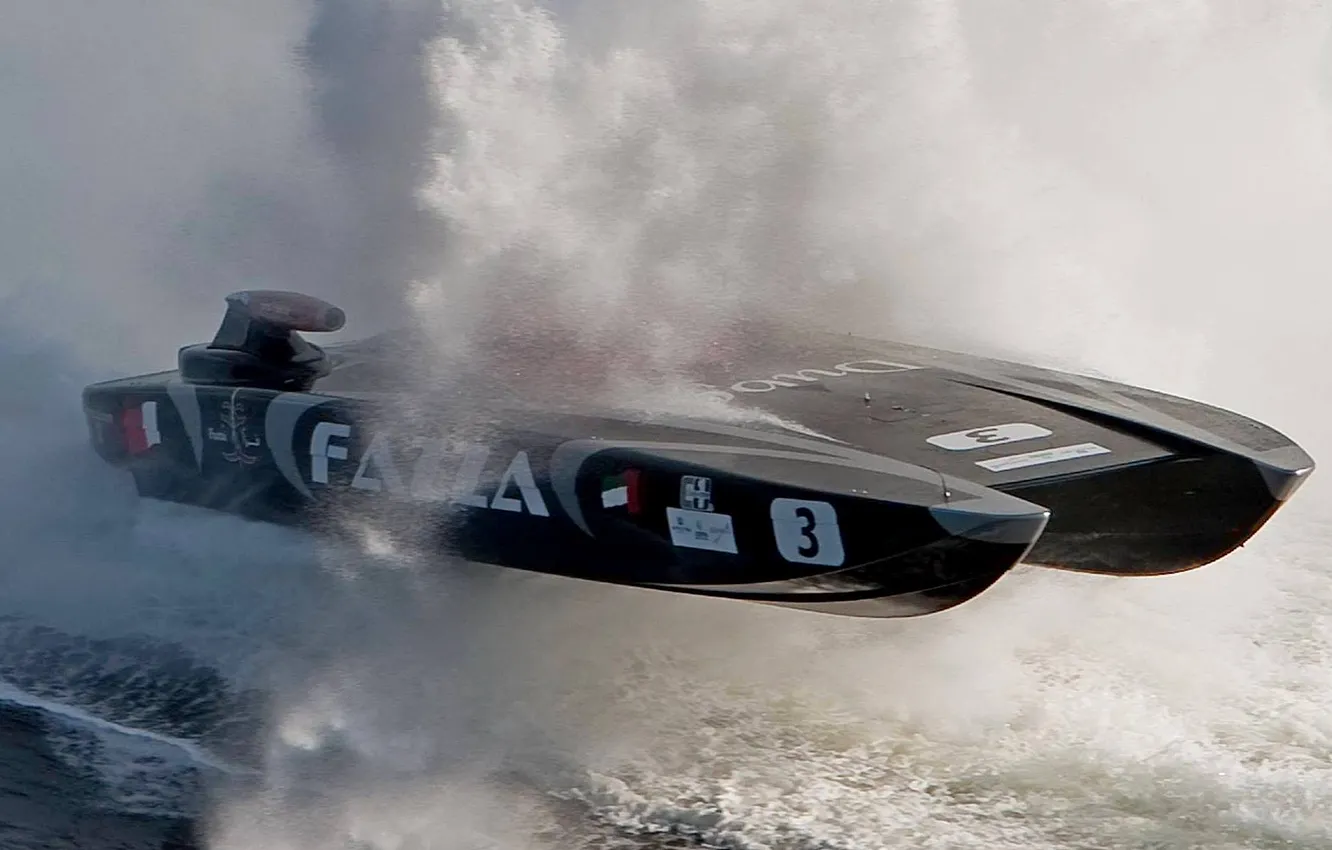 Photo wallpaper race, boat, speed