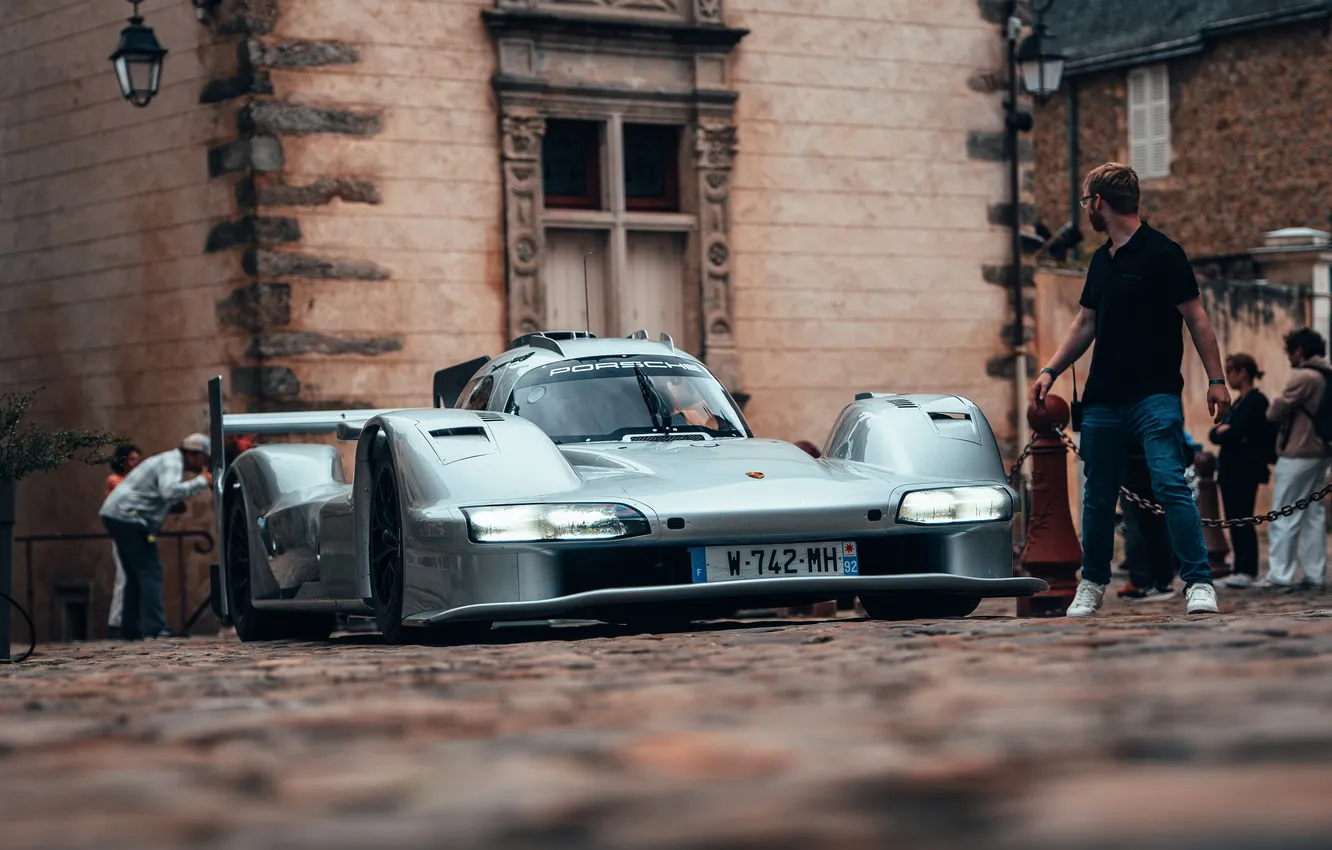 Photo wallpaper Porsche, gray, 963, RSP