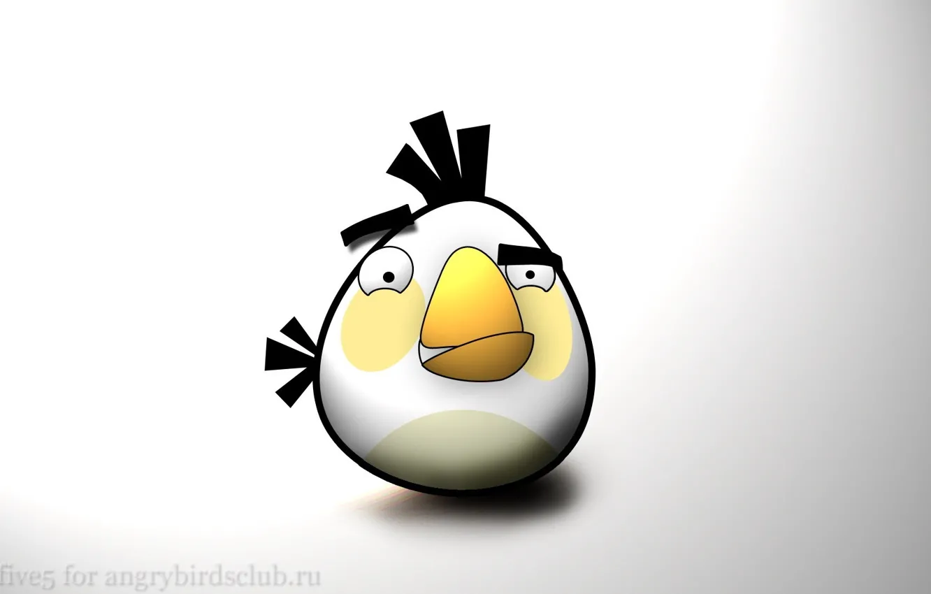 Photo wallpaper the game, minimalism, art, Angry Birds