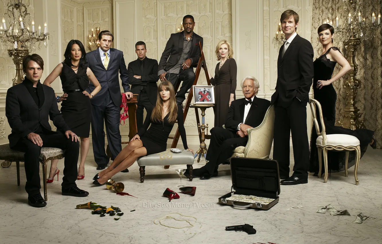 Photo wallpaper weapons, the series, Lucy Liu, Peter Krause, Donald Sutherland, Seth Gabel, Natalie Zea, Dirty money