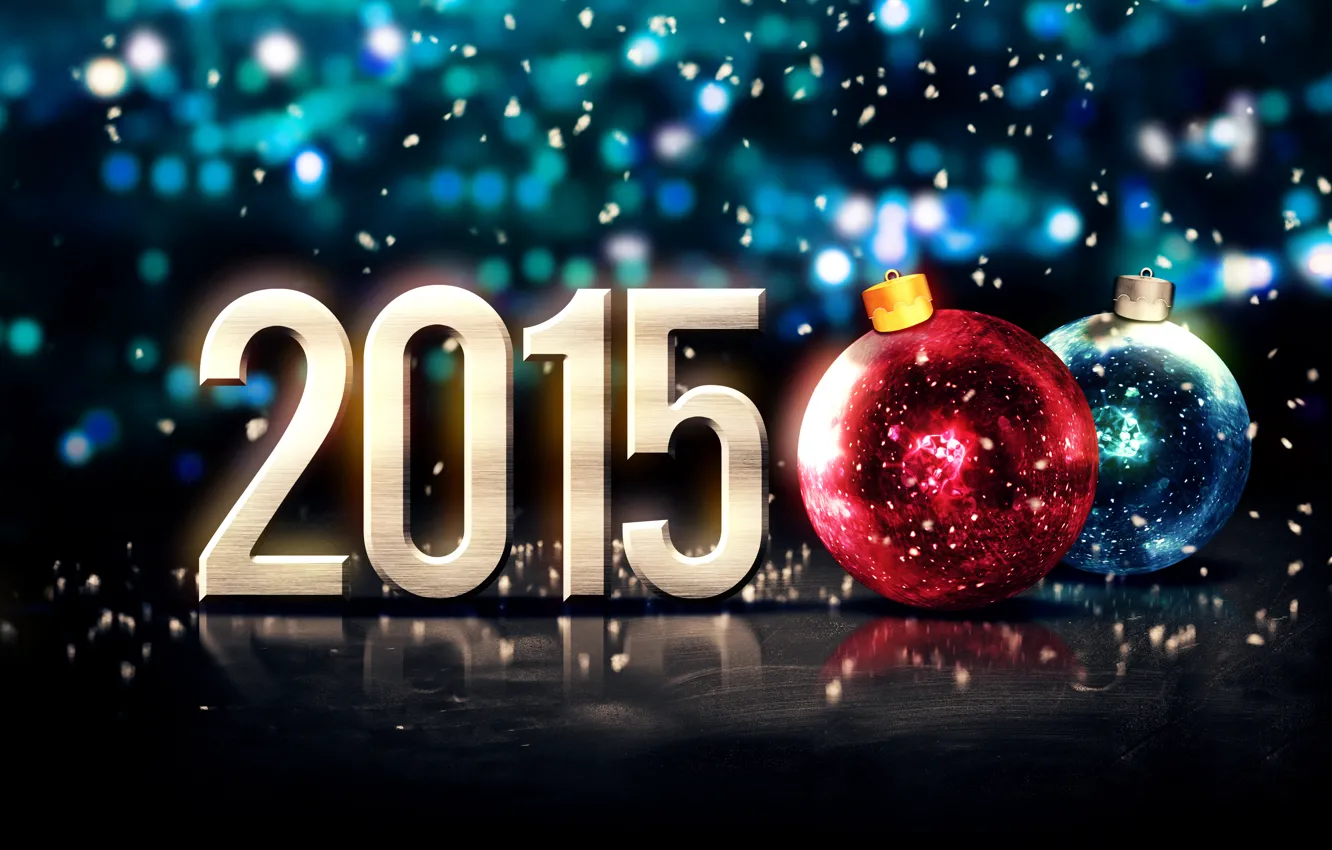 Photo wallpaper New Year, Christmas, Christmas, New Year, Happy, 2015, Merry