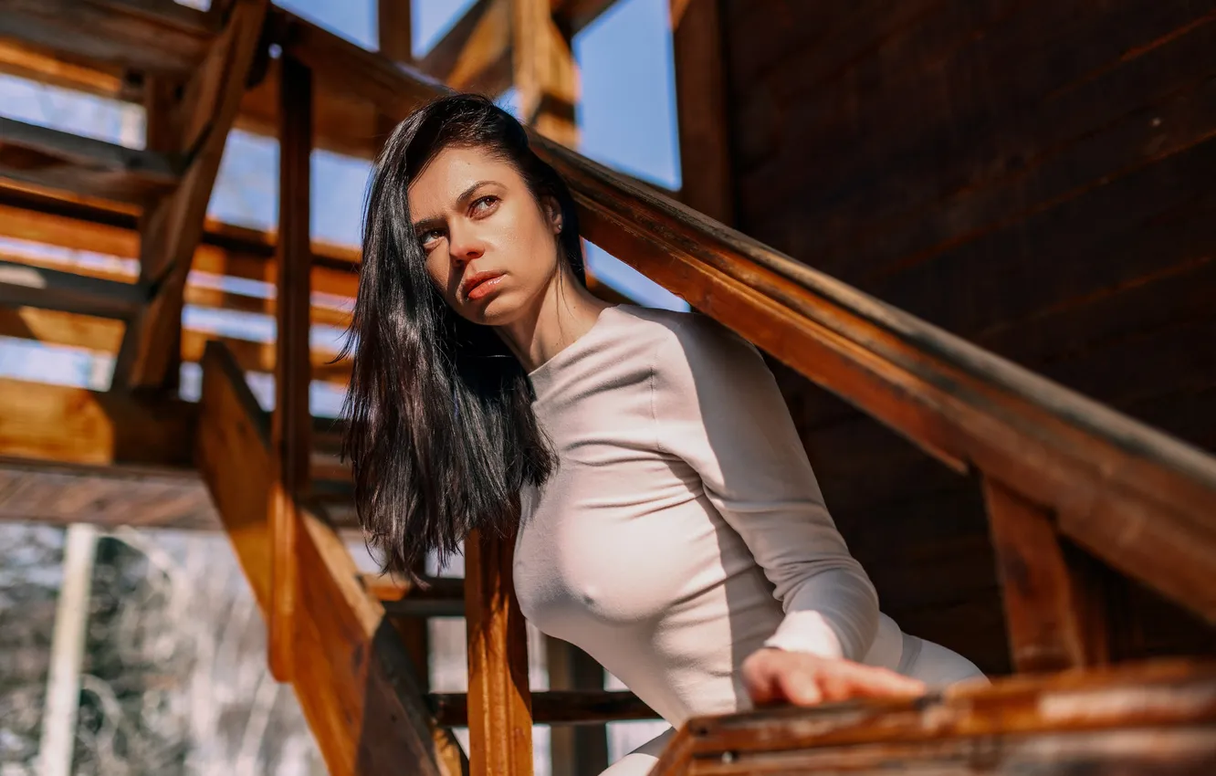 Photo wallpaper model, busty, Vadim Podoprigora