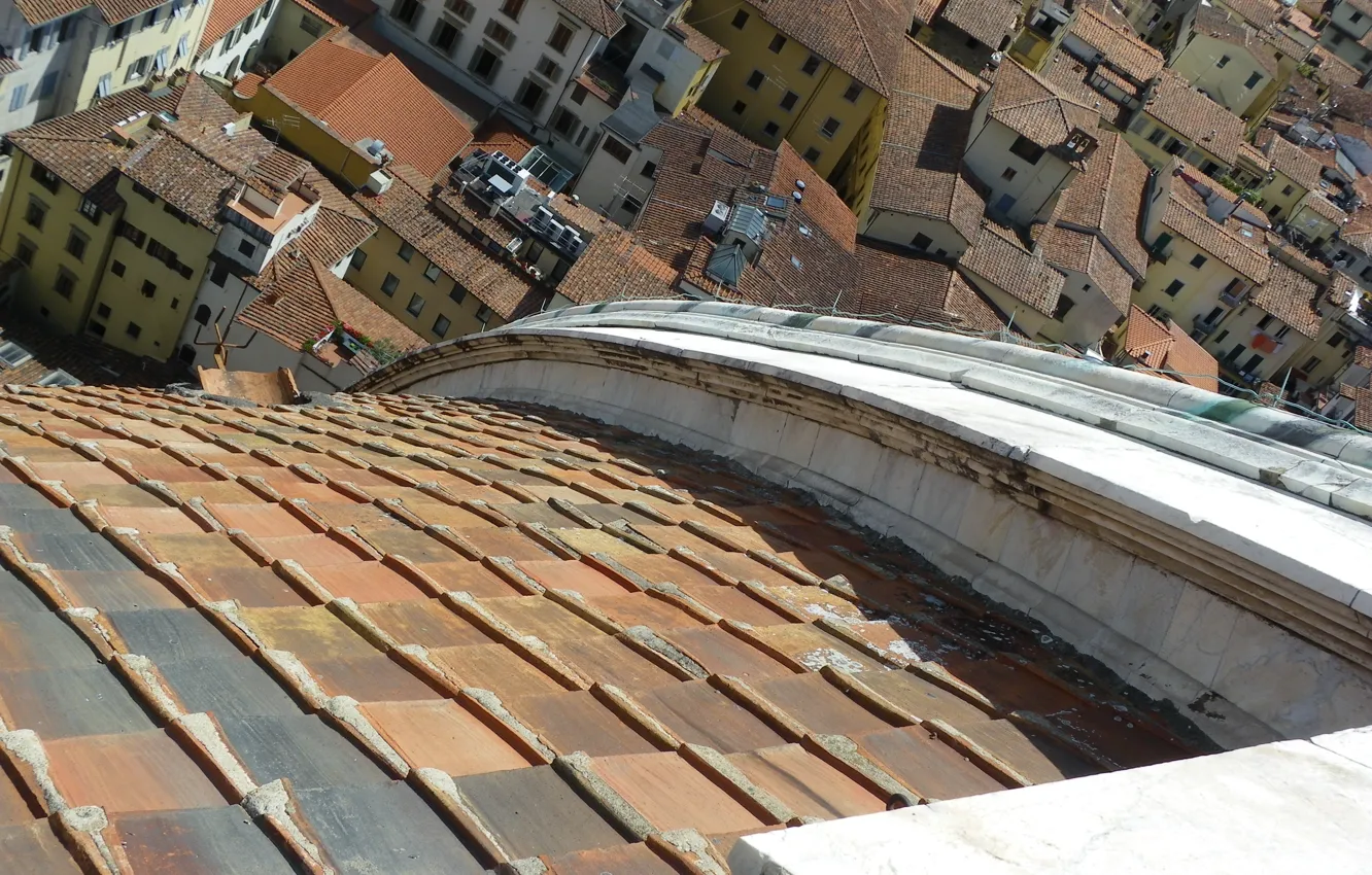 Photo wallpaper Home, Panorama, Roof, Florence, Italy, Florence, Italia, Panorama