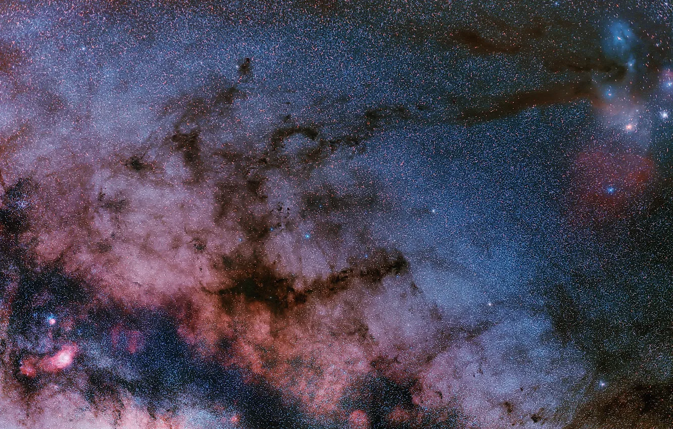 Photo wallpaper space, nebula, stars, Laguna, constellation, NGC 6523